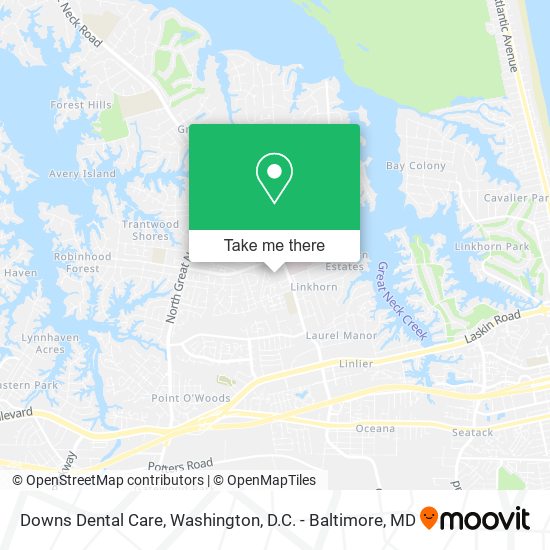 Downs Dental Care map