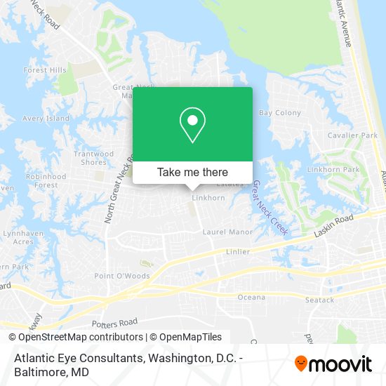 Atlantic Eye Consultants map