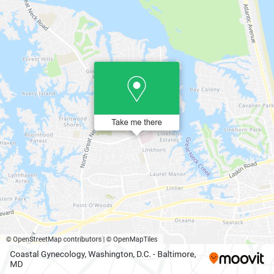 Coastal Gynecology map