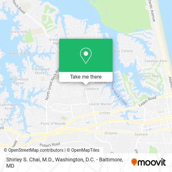 Shirley S. Chai, M.D. map