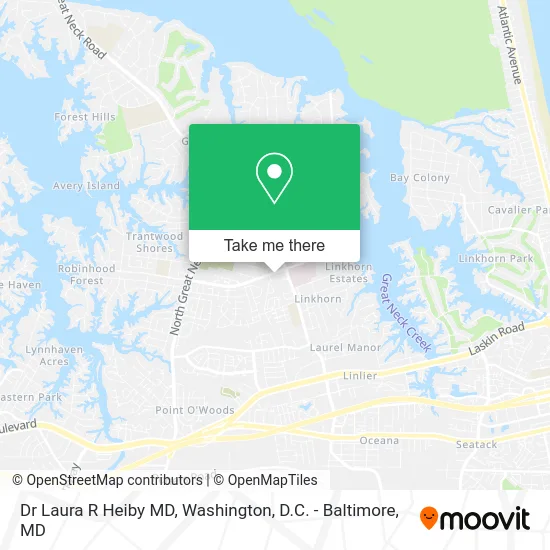 Dr Laura R Heiby MD map