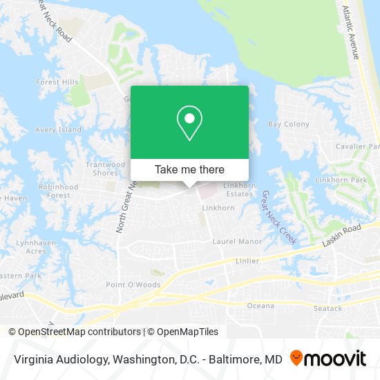 Virginia Audiology map