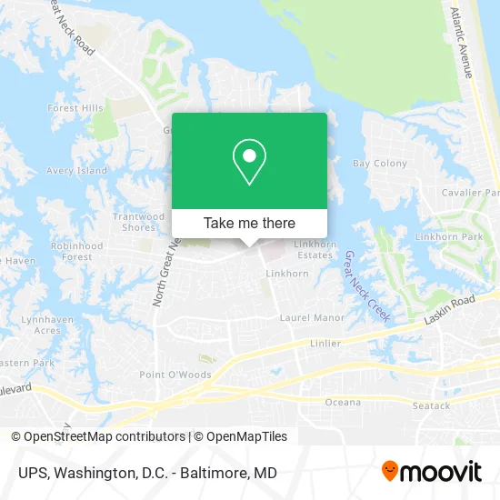 UPS map