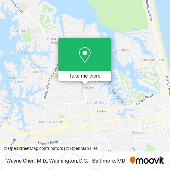 Wayne Chen, M.D. map