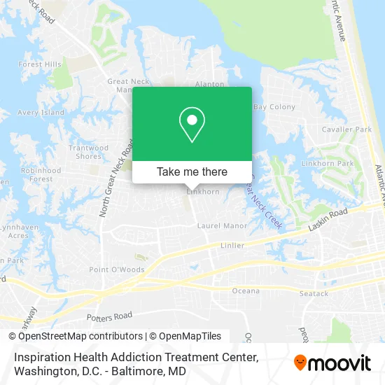 Inspiration Health Addiction Treatment Center map