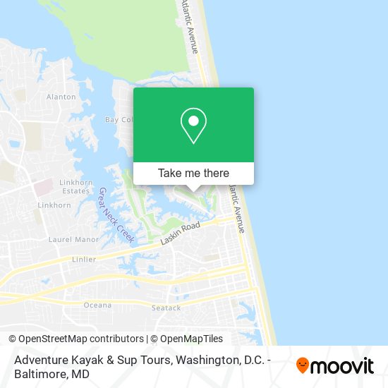 Mapa de Adventure Kayak & Sup Tours