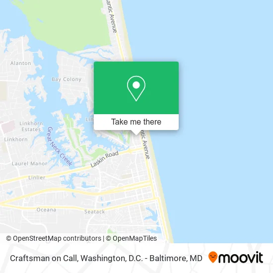 Craftsman on Call map