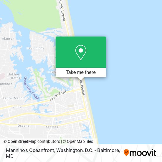 Mannino's Oceanfront map