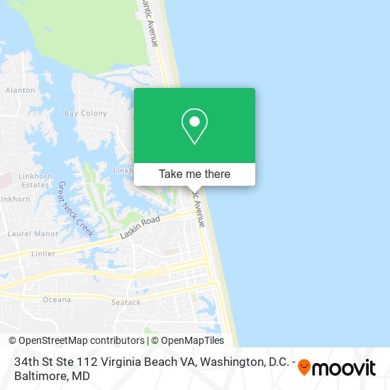 34th St Ste 112 Virginia Beach VA map