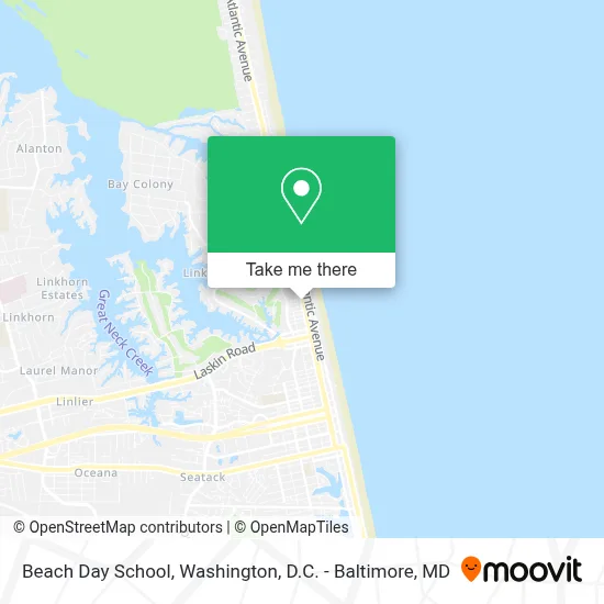 Beach Day School map