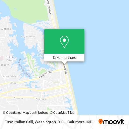 Mapa de Tuso Italian Grill