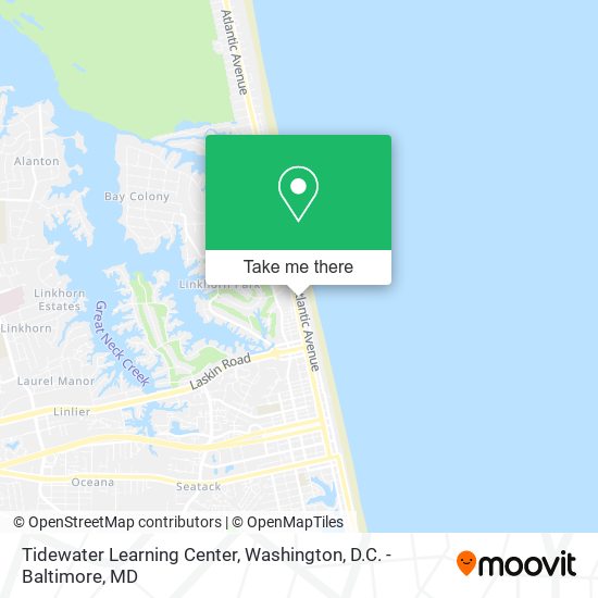 Tidewater Learning Center map