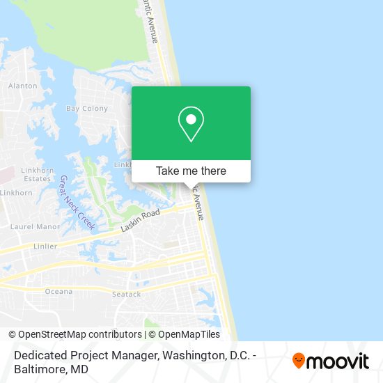 Dedicated Project Manager map