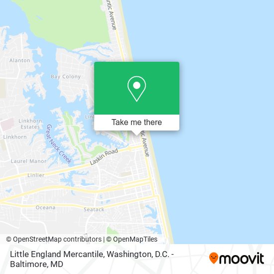 Mapa de Little England Mercantile