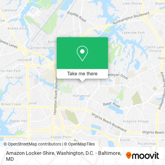 Amazon Locker-Shire map