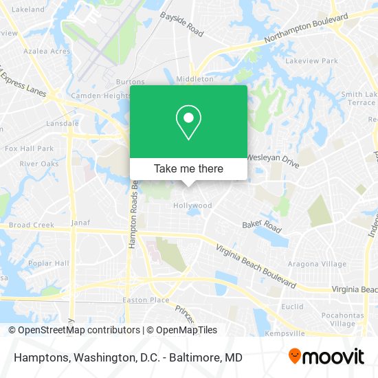 Mapa de Hamptons