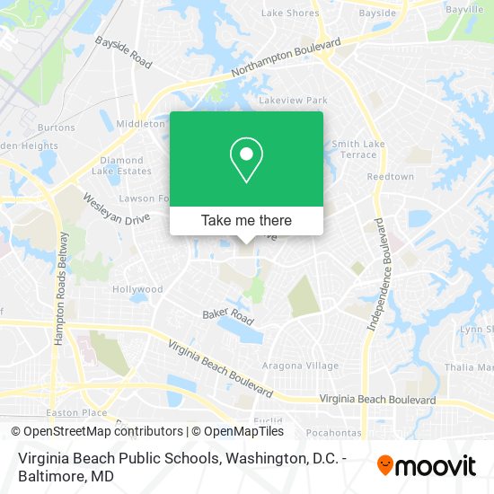 Virginia Beach Public Schools map