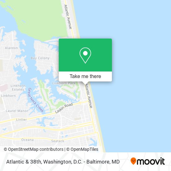 Atlantic & 38th map