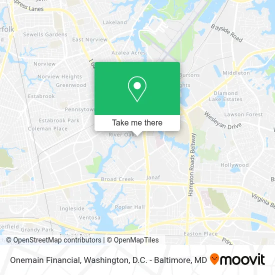 Onemain Financial map