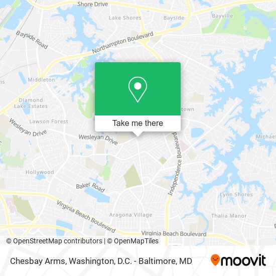 Chesbay Arms map