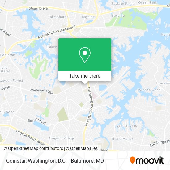 Coinstar map