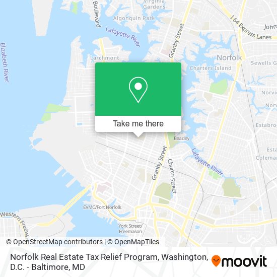 Norfolk Real Estate Tax Relief Program map