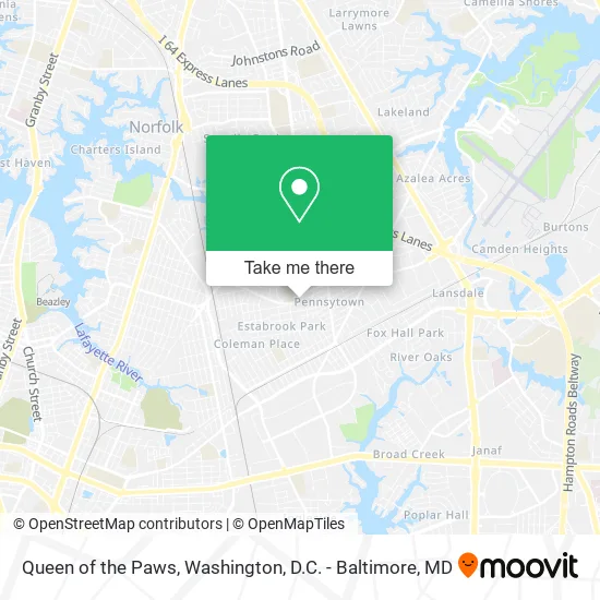 Queen of the Paws map