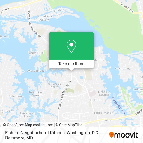 Fishers Neighborhood Kitchen map