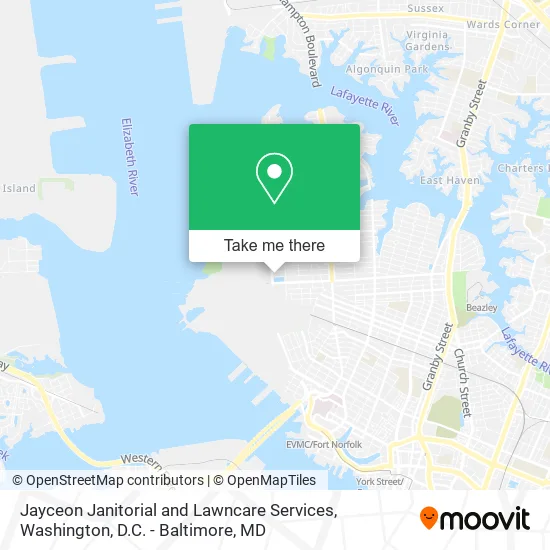 Jayceon Janitorial and Lawncare Services map