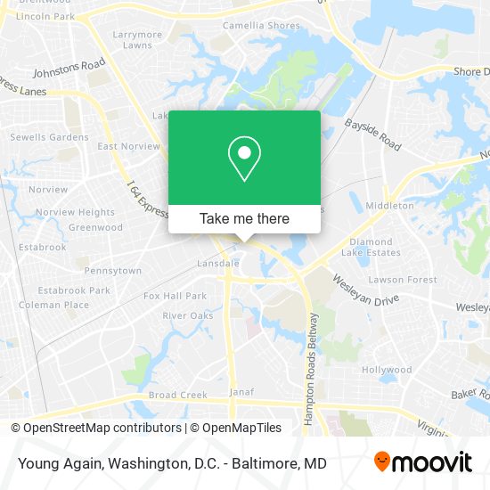 Mapa de Young Again