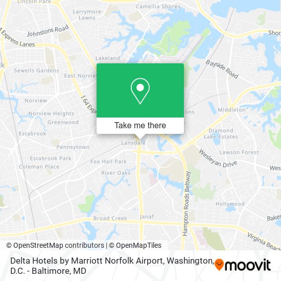 Delta Hotels by Marriott Norfolk Airport map