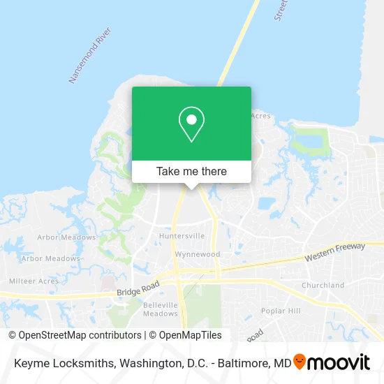 Keyme Locksmiths map