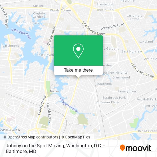 Johnny on the Spot Moving map