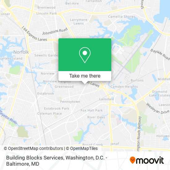 Mapa de Building Blocks Services