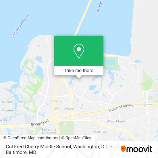 Col Fred Cherry Middle School map