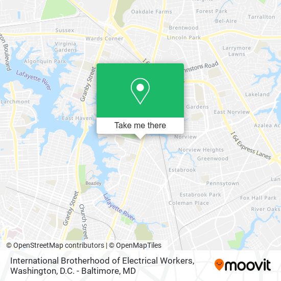 International Brotherhood of Electrical Workers map