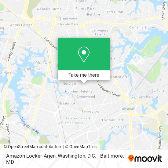 Amazon Locker-Arjen map