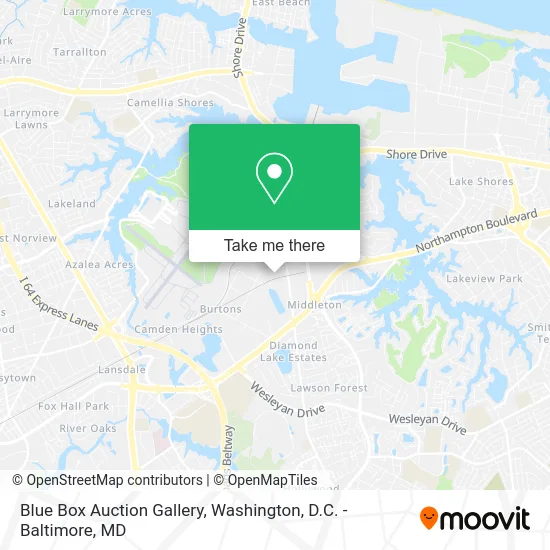 Blue Box Auction Gallery map