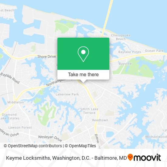 Keyme Locksmiths map