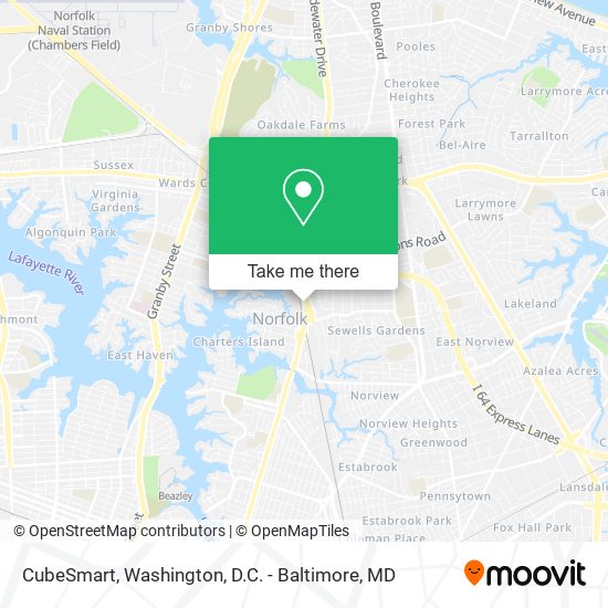 Mapa de CubeSmart