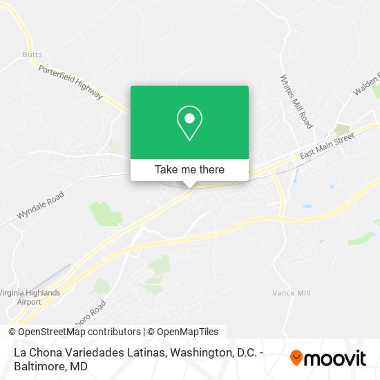 Mapa de La Chona Variedades Latinas