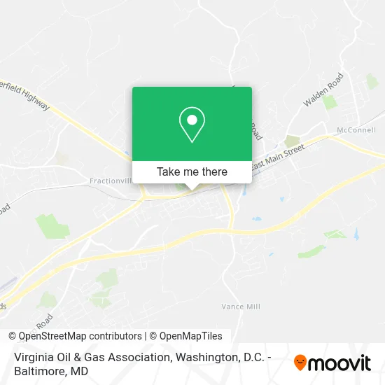 Virginia Oil & Gas Association map