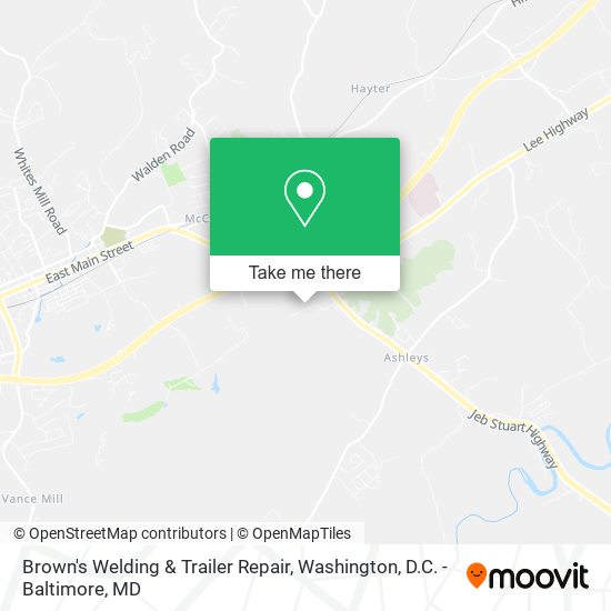 Mapa de Brown's Welding & Trailer Repair