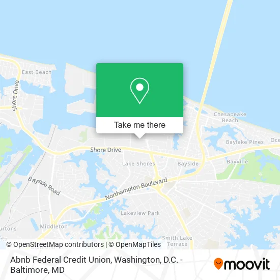 Mapa de Abnb Federal Credit Union
