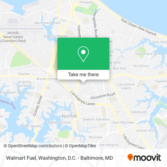 Mapa de Walmart Fuel