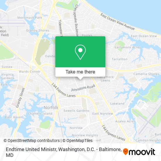 Endtime United Ministr map