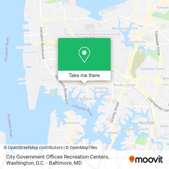 City Government Offices Recreation Centers map