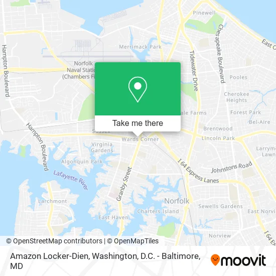 Amazon Locker-Dien map