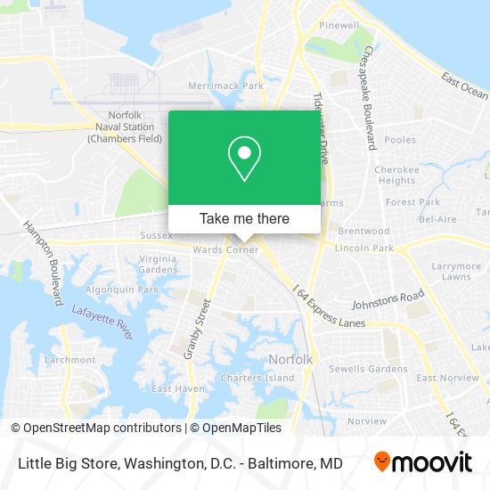 Little Big Store map