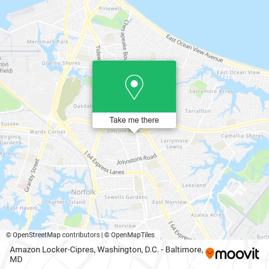 Amazon Locker-Cipres map